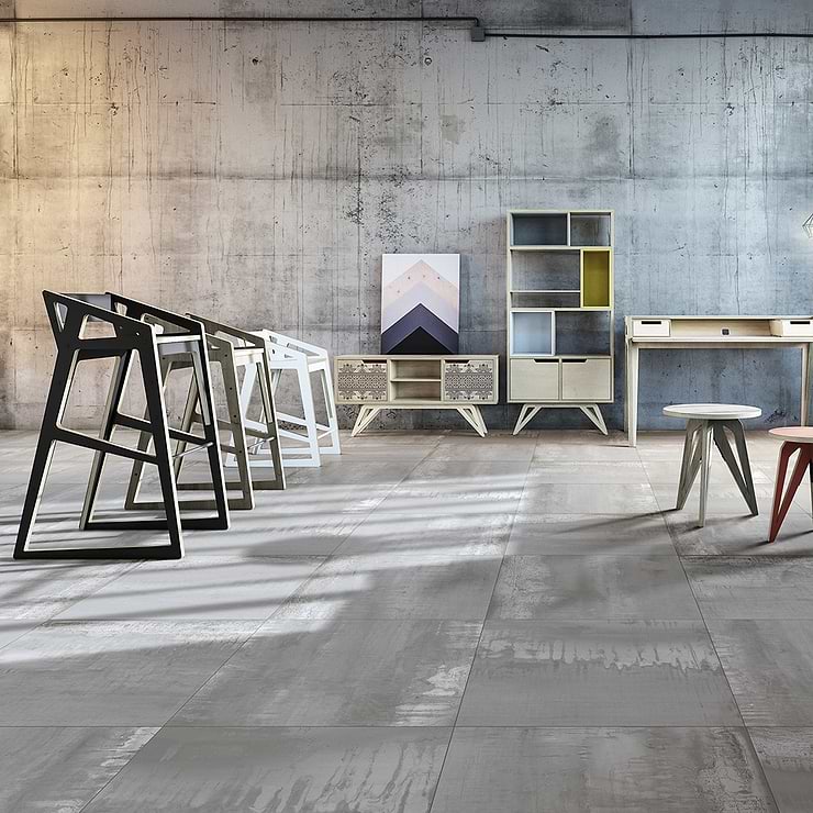Angela Harris Inspira Steel Gray 24x24 Matte Porcelain Tile