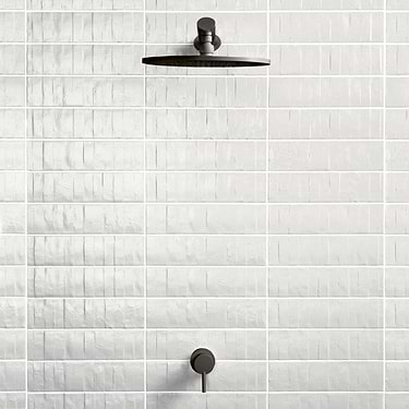 Rework Plaster White 3x12 Matte Porcelain Tile  - Sample