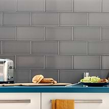 Vector Gris Gray 4x8 Polished Ceramic Wall Tile