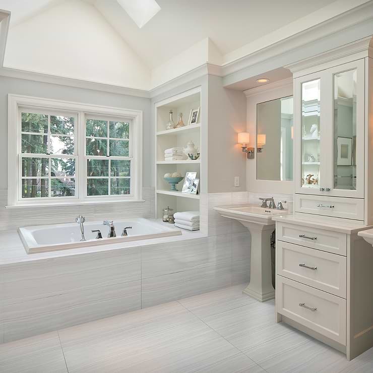 Miles Bright White 12x24 Matte Porcelain Tile