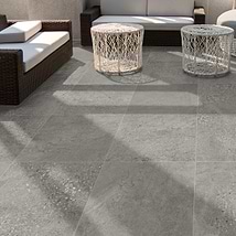 Massif Gray 24x24 Terrazzo Look Textured Porcelain 2CM Paver