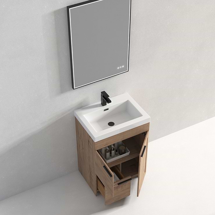 Mona Classic Oak 24'' Vanity with Acrylic Counter