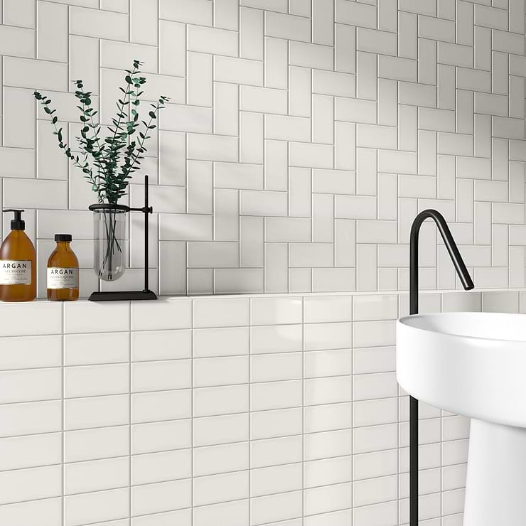 Park Hill Monumental Mist 3X6 Polished Porcelain Tile