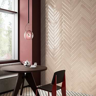 Paint Rosa 3x16 Glossy Porcelain Subway Tile for Wall  - Sample