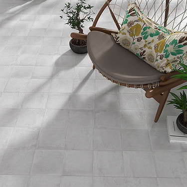 Alesso Perla Gray 8x8 Matte Porcelain Tile - Sample