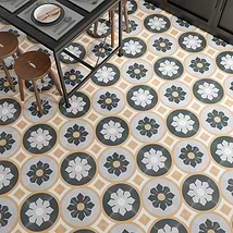 Lapaz Bloom Multicolor 9x9 Matte Porcelain Tile