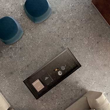 Rizo Tortora Gray 24x24 Terrazzo Look Semi-Polished Porcelain Tile