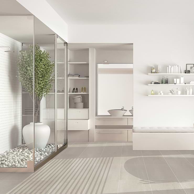 Karo White 12x24 Matte Porcelain Tile