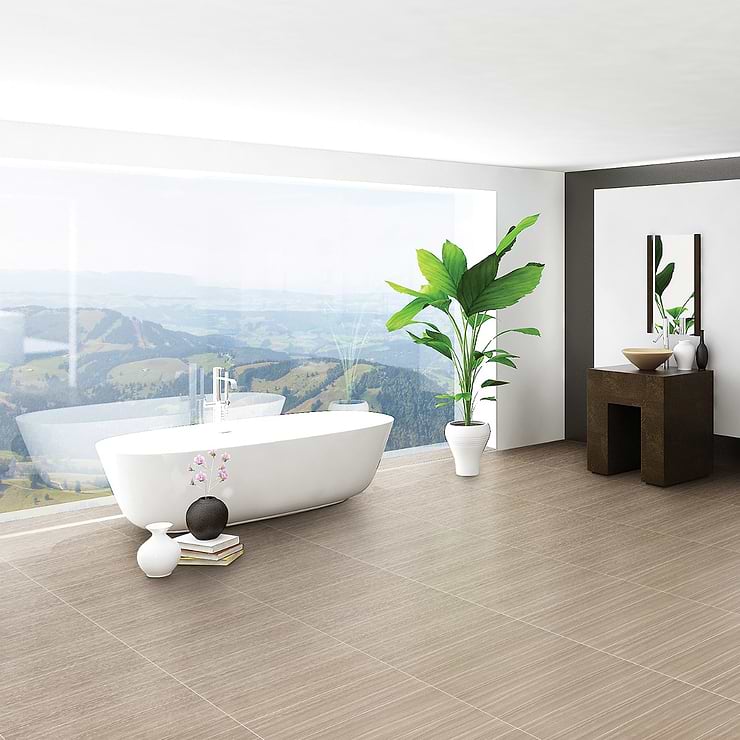 Miles Taupe Blend 12x24 Matte Porcelain Tile