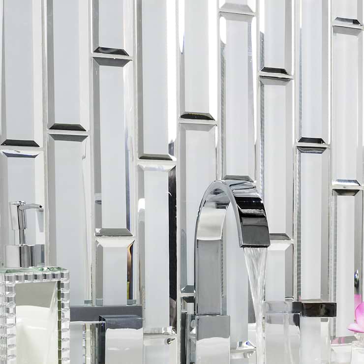 Felicity Polished Inverted Beveled Mirror Glass Tile