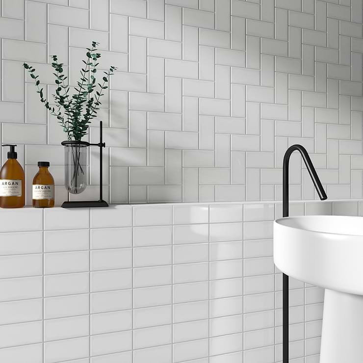 Park Hill Light Gray 3X6 Polished Porcelain Tile