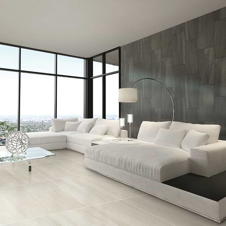 Karo White 18x36 Matte Porcelain Tile
