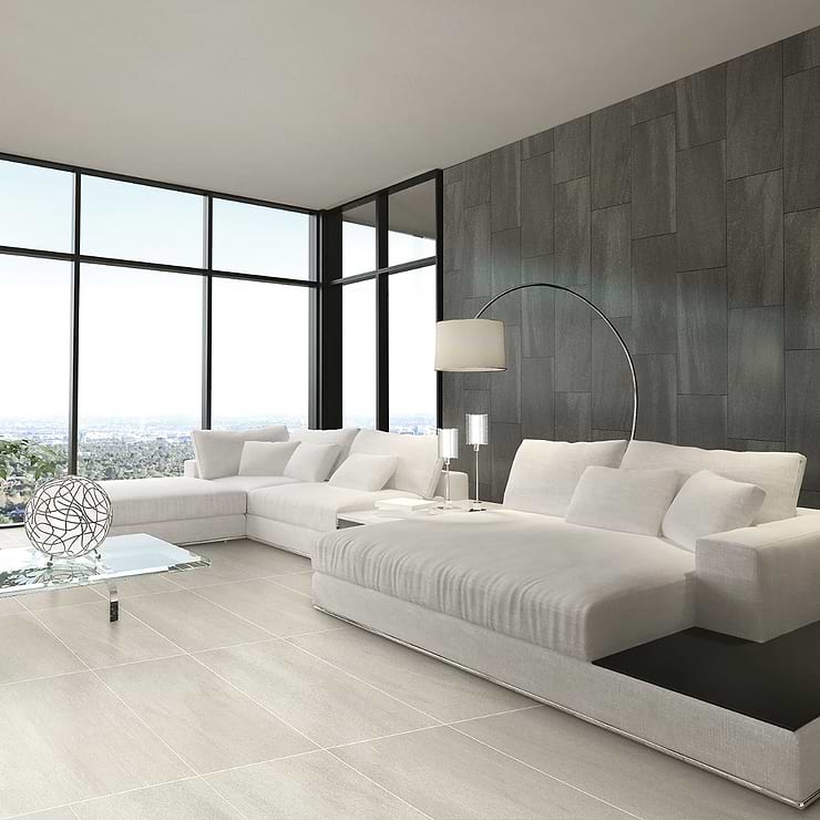 Karo Black 12x24 Matte Porcelain Tile