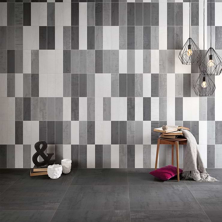 Angela Harris Inspira Dark Gray 24x24 Matte Porcelain Tile