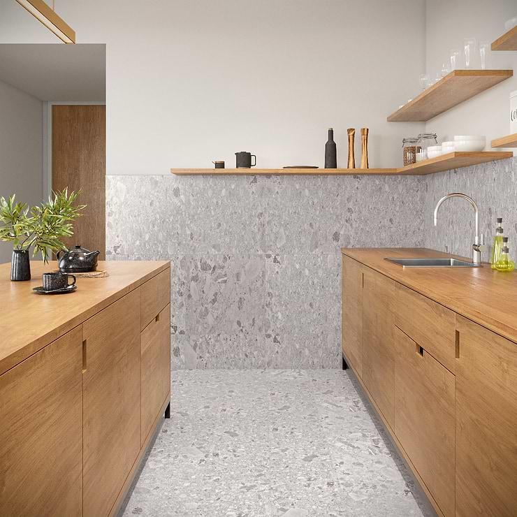 Rizo LVT Earth Gray 12x24 Rigid Core Click Luxury Vinyl Tile 