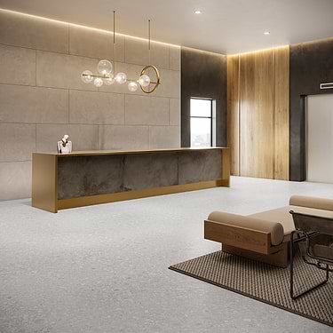 Rizo LVT Silver Beige 12x24 Glue Down Luxury Vinyl Tile