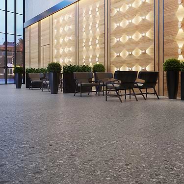 Rizo LVT Charcoal Black 12x24 Rigid Core Click Luxury Vinyl Tile
