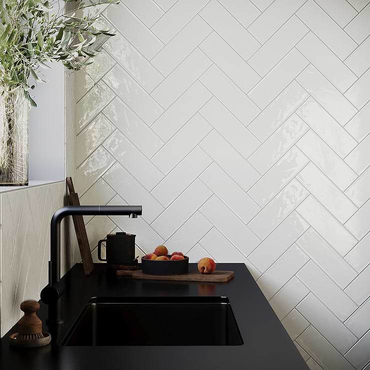 Santa Monica White 4x12 Ceramic Wall Tile