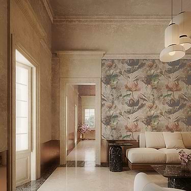 Paula Purroy Art Gallery Lily 24x48 Artisan Decor Matte Porcelain Tile - Sample
