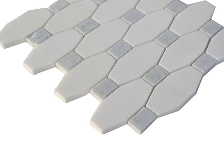 STELLA PATTERN WHITE THASSOS WITH BLUE CELESTE DOT_1