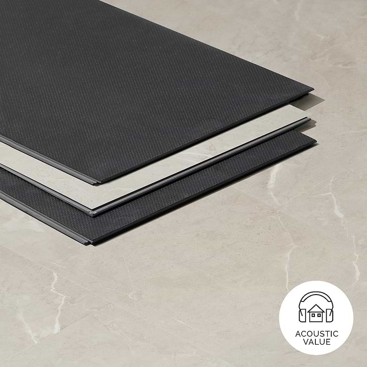 Optoro Chauny Marble Beige 28mil Wear Layer Rigid Core Click 12x24 Luxury Vinyl Tile
