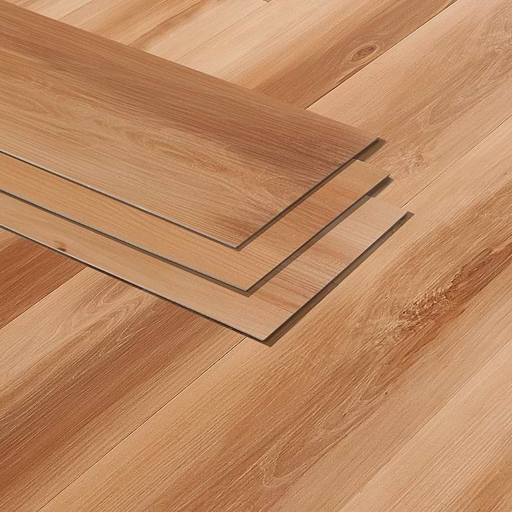 Golden Red Oak Luxury Vinyl Plank Flooring - Golden Brown Color