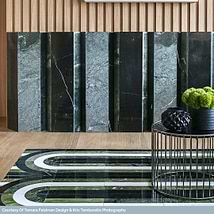Arc Horizontal Viva 12x12 Polished Porcelain and Marble Mosaic