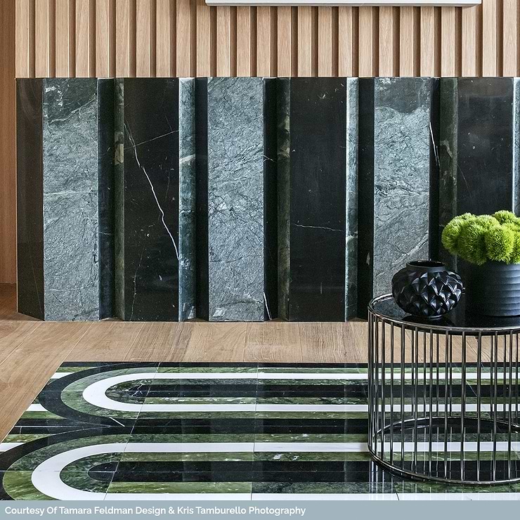 Arc Linear Viva 12x12 Polished Porcelain and Marble by Elizabeth Sutton