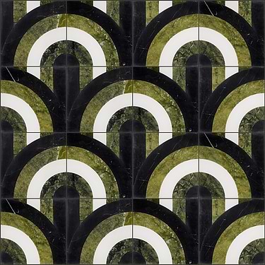 ARC Soul Multicolor 12X12 Polished Marble Mosaic: Pattern 30