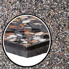 True Terrazzo Paradiso Gray 16x16 Polished Terrazzo Tile