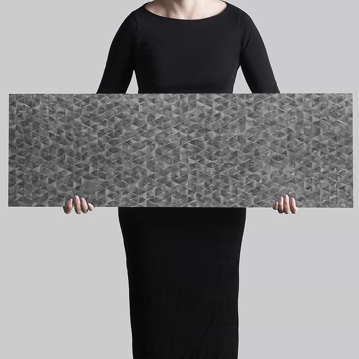 Echoes Acero Gray 12x36 Satin and Matte Ceramic Tile