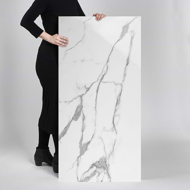 DreamStone Statuario Valley 24x48 Polished Porcelain Tile
