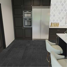 Okinawa Carbon 8x48 Black Matte Porcelain Wood Look Tile