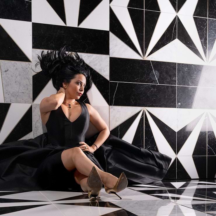 Art Deco Starburst by Vanessa Deleon 24x24 Mosaic Tile
