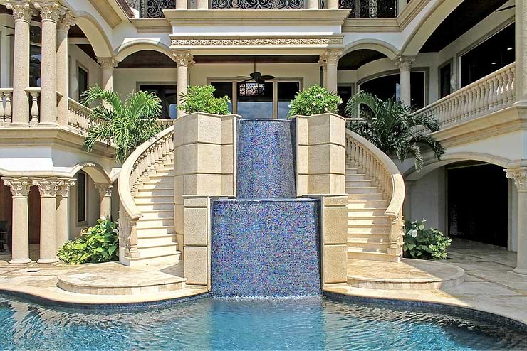 Celeste Bermuda Blue Glass Polished Mosaic Tile