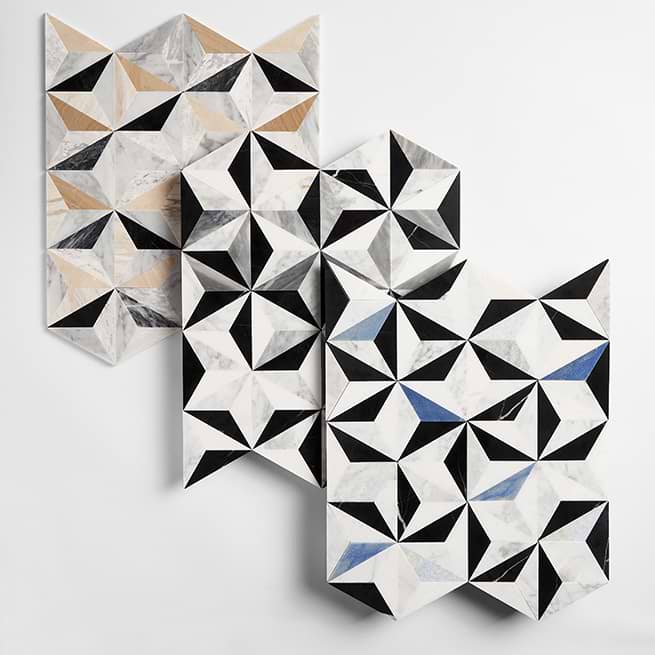 Curated materials in a stunning tessellation