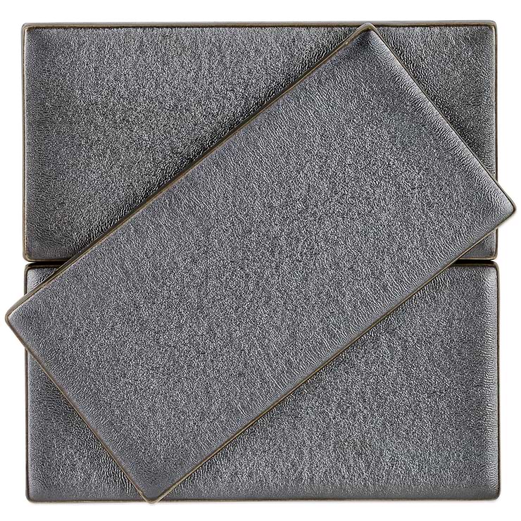 Nabi Rocky Coast 3x6 Crackled Glass Tile