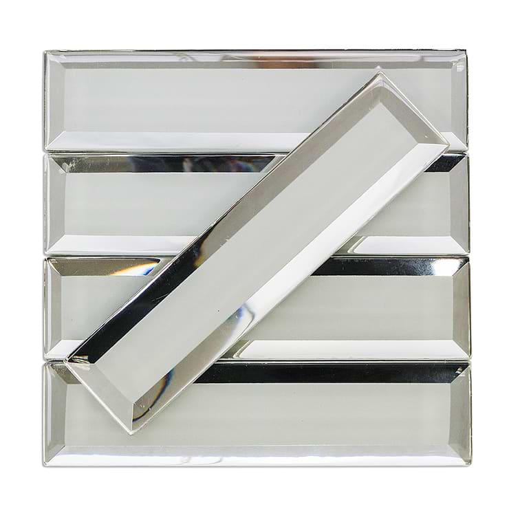 Felicity Polished Inverted Beveled Mirror Glass Tile