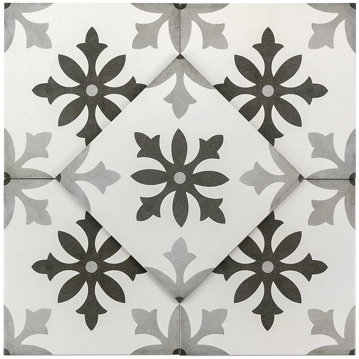 Bella Picasso Blanco 8x8 Glazed Porcelain Tile