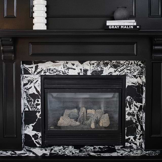 Shop Marble Look Fireplace Tile