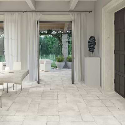 Outdoor marble tiles
