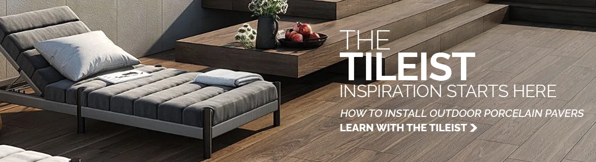 how to install porcelain pavers