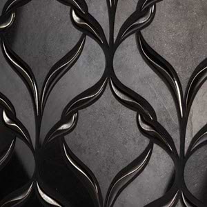 Black Waterjet Mosaic