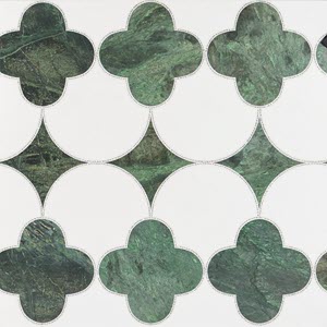 Green Waterjet Mosaic