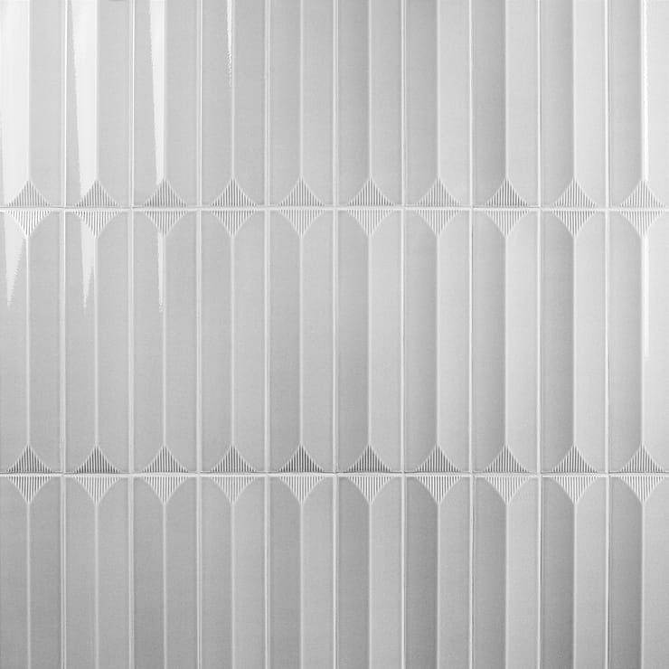 Colorplay Inflex Gray 4.5x18 3D Crackled Glossy Ceramic Tile