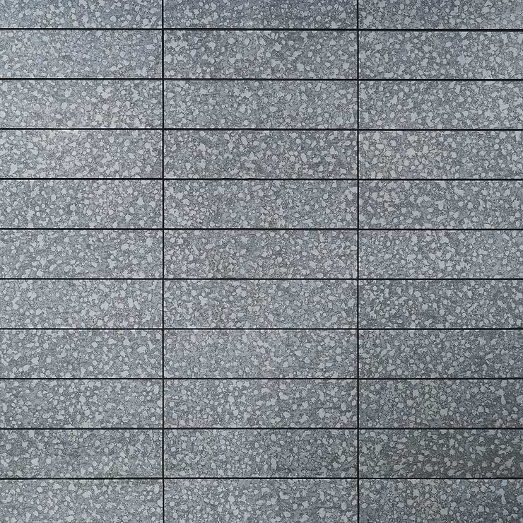 Marmont Iron Gray 4.5x18 Polished Antique Mirror Tile