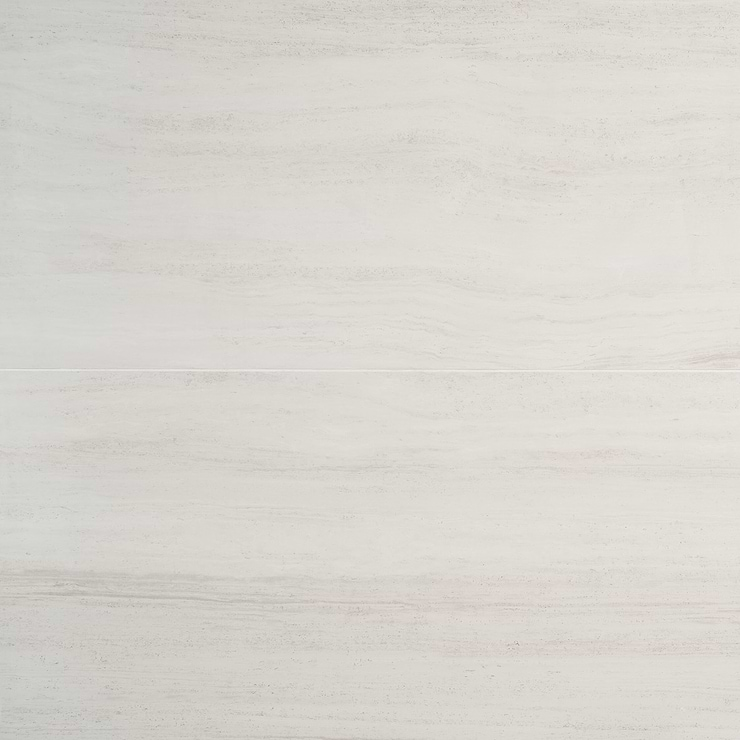 Nashville White 24x48 Travertine Look Matte Porcelain Tile