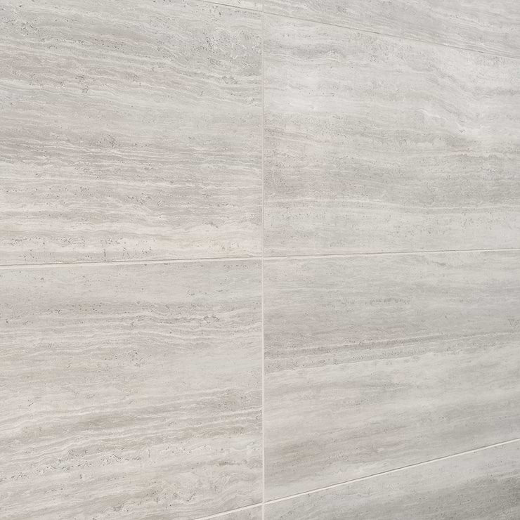 Nashville Gray 12x24 Travertine Look Matte Porcelain Tile