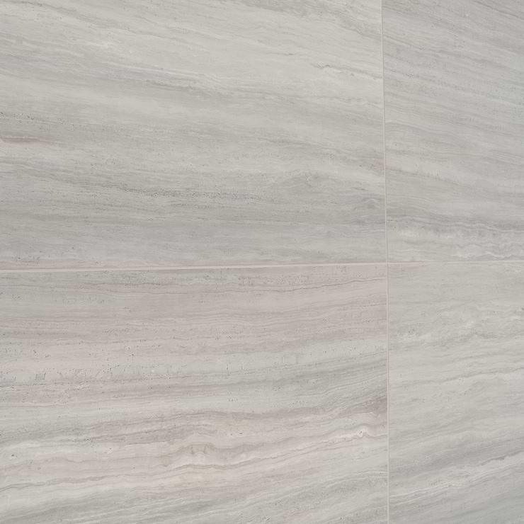 Nashville Gray 24x48 Travertine Look Matte Porcelain Tile