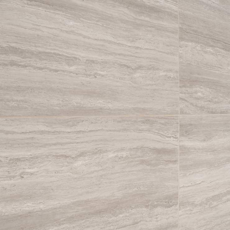 Nashville Taupe 24x48 Travertine Look Matte Porcelain Tile